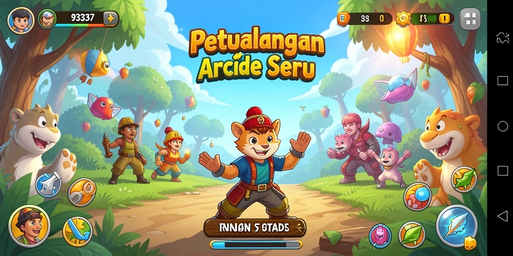 Screenshot dari gameplay seru dalam 93337 yang penuh aksi.