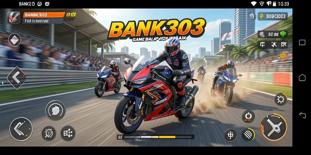 Gameplay seru balap motor dengan grafik menawan.