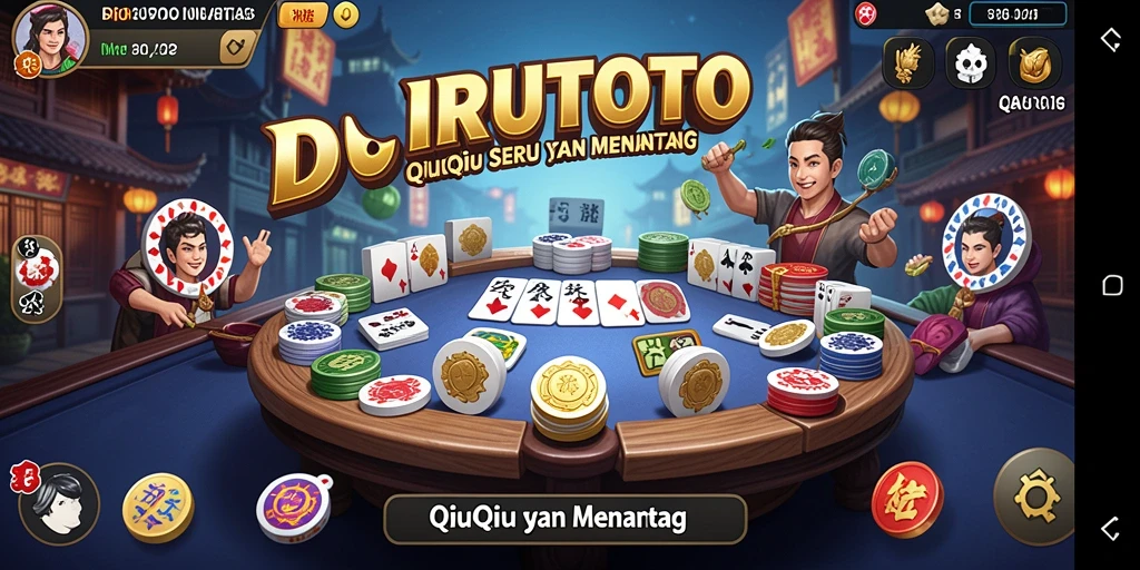 Gameplay seru QiuQiu di BIRUTOTO dengan grafis menarik.