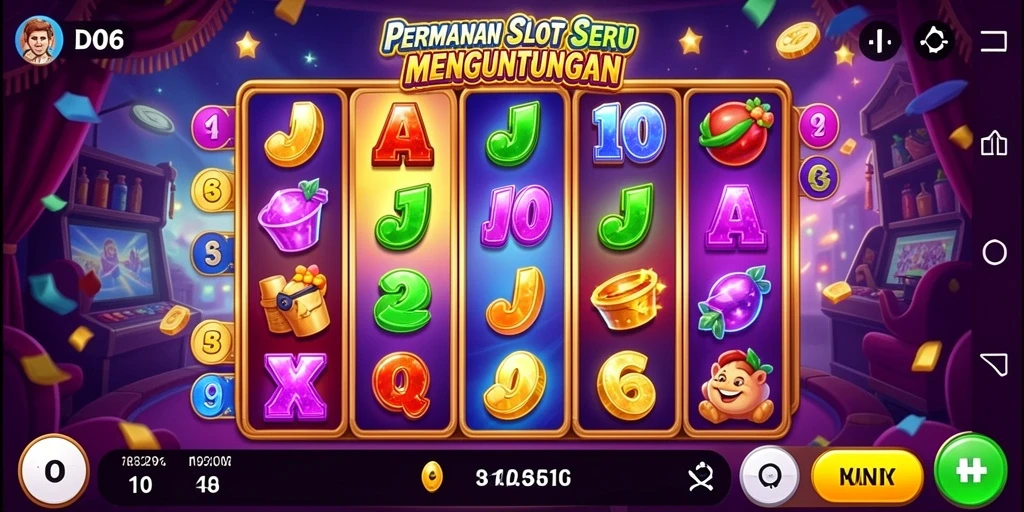 Screenshot gameplay D06 menunjukkan suasana seru saat bermain Slot.