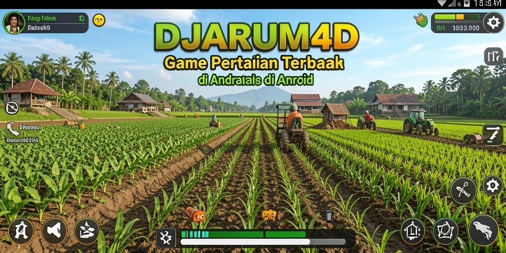 Tampilan gameplay DJARUM4D menampilkan aktivitas bertani yang menarik.