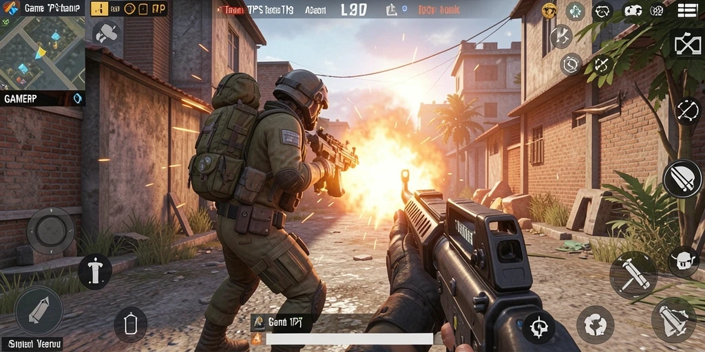 Tampilan gameplay seru dari GAMERP yang penuh aksi.