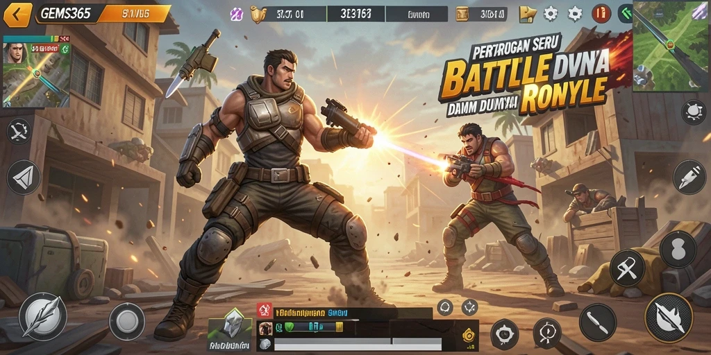 Tampilan menarik dari gameplay GEMS365 yang intens.