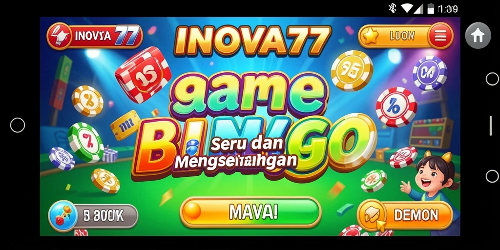Tampilan seru dari gameplay Bingo INOVA77 yang mengasyikkan.