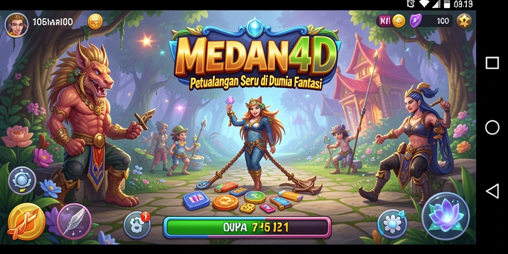 Screenshot utama MEDAN4D menampilkan aksi seru dalam dunia petualangan.
