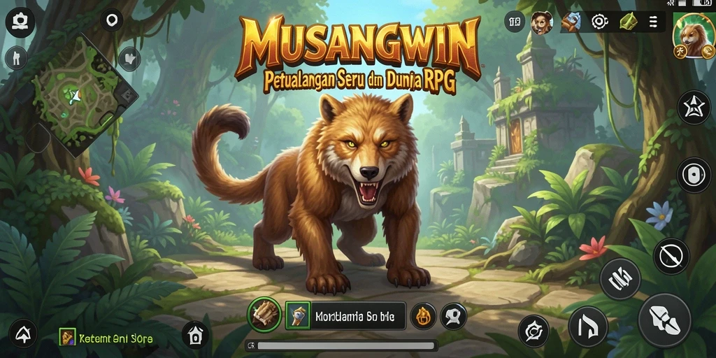 Tampilan menarik dalam screenshot <strong>MUSANGWIN</strong> menampilkan aksi seru dalam permainan RPG.