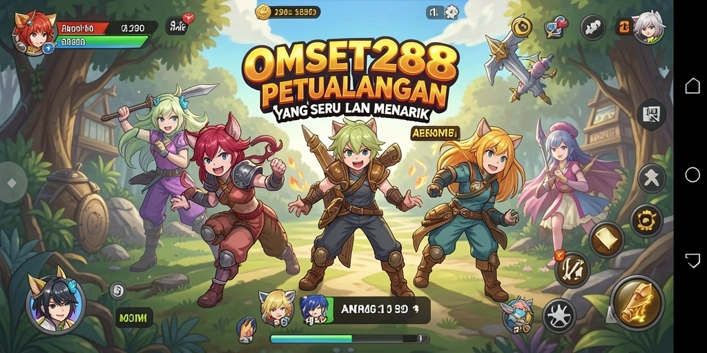 Tampilan screenshot OMSET288 menampilkan aksi seru permainan Anime.