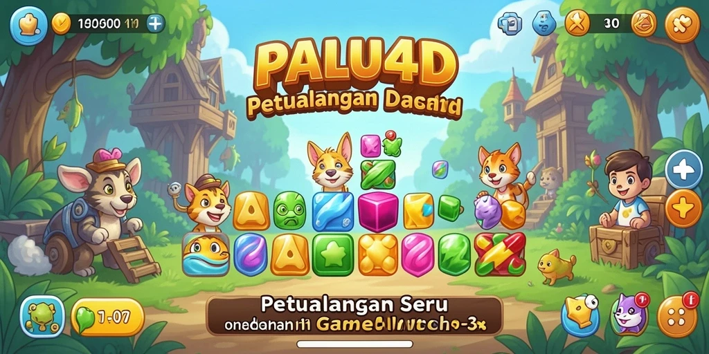 Tampilan gameplay seru dan penuh warna dari PALU4D.
