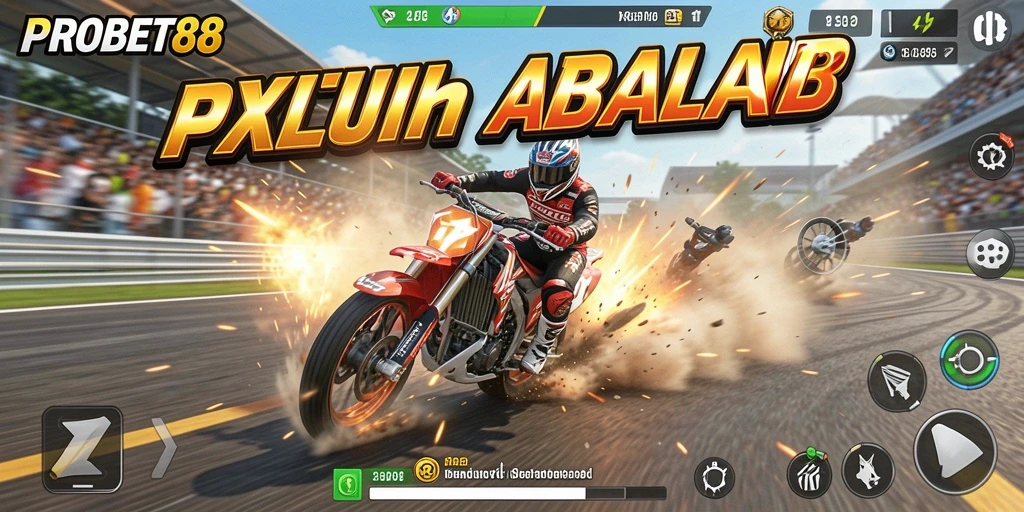 Screenshot PROBET88 menampilkan aksi balap yang mendebarkan dengan grafis tinggi.