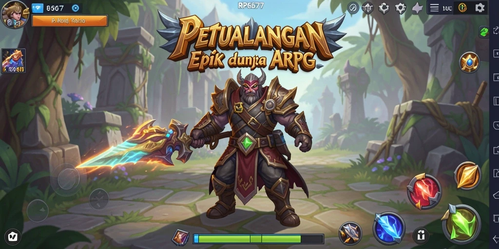 Gameplay mendebarkan dalam dunia ARPG yang kaya.