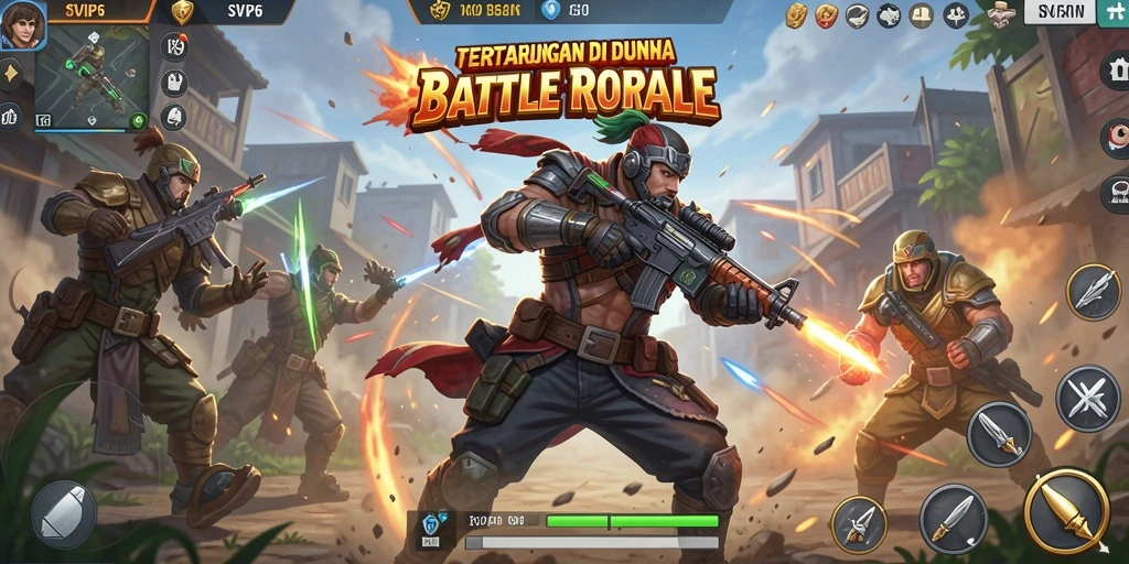 Gameplay seru SVIP6 di arena Battle Royale.